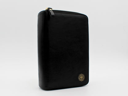 Pictured: Vegan Ebony Leather Portfolio