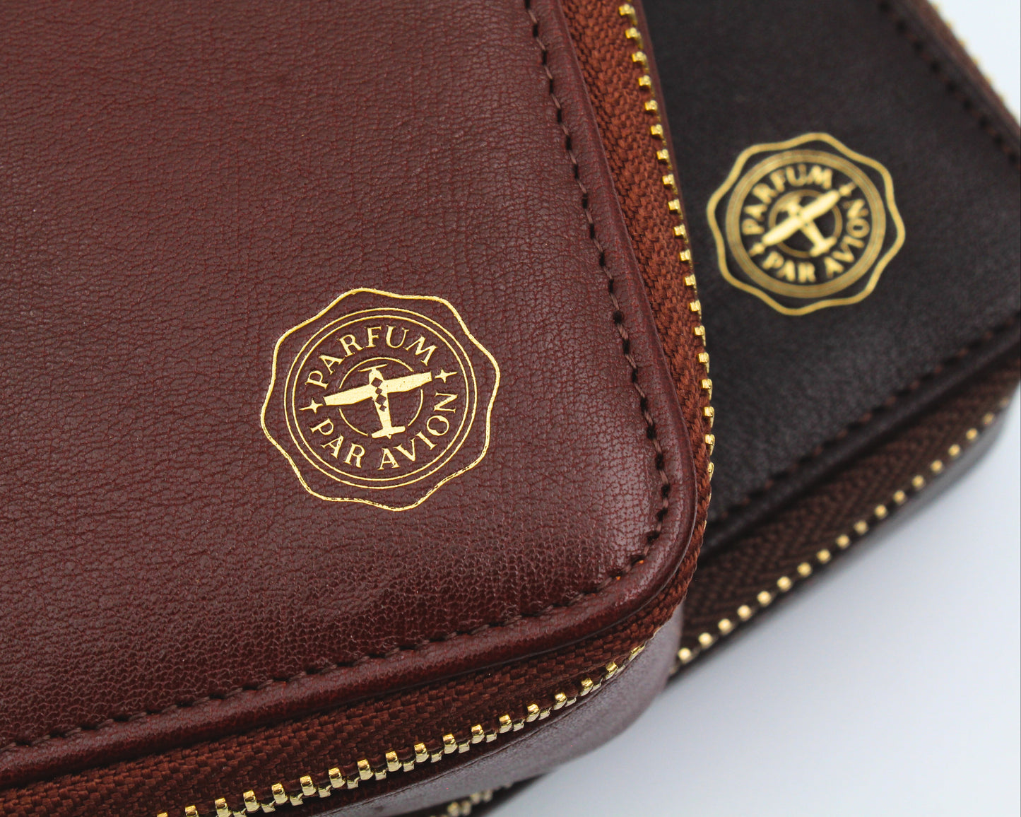 Pictured: Cognac Leather Portfolio (top), Burgundy Leather Portfolio (bottom)