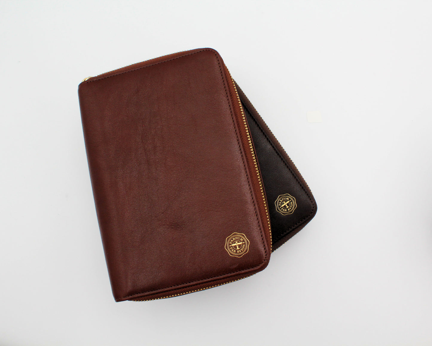 Pictured: Cognac Leather Portfolio (top), Burgundy Leather Portfolio (bottom)